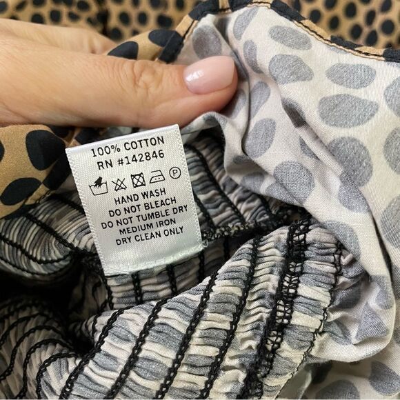 RHODE Anya Tan Black Polka-dot Mini Dress - Picture 5 of 7